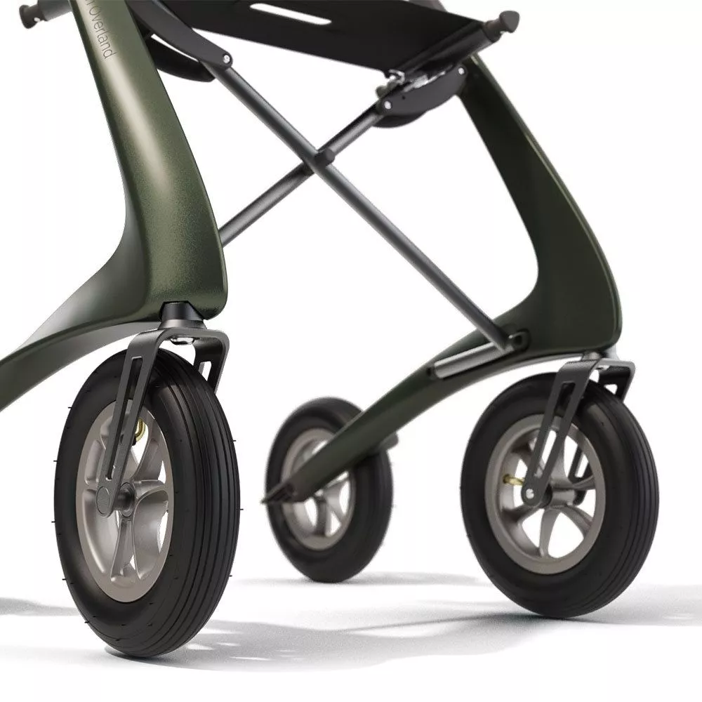 Rollator Carbon Overland Rollator mit Luftbereifung: Ihr verlässlicher Weggefährte