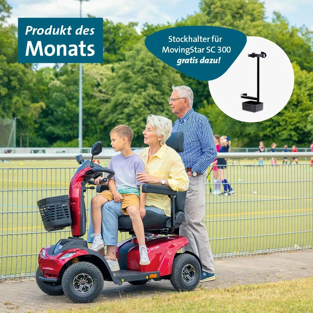 MovingStar SC 300 Elektromobil in Aktion – Aktionsbild Produkt des Monats August 2026